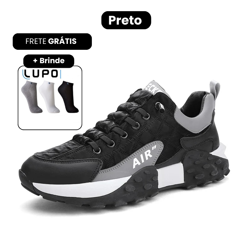 Tênis Ortopédico AirConfort + KIT de 3 Meias de Brinde