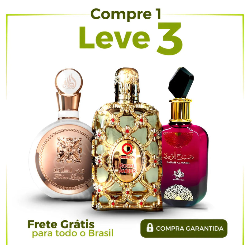 PROMOÇÃO COMPRE 1 LEVE 3 - Sabah Al Ward, Fakhar e Royal Amber - Queima de Estoque🔥  - 100ml Cada